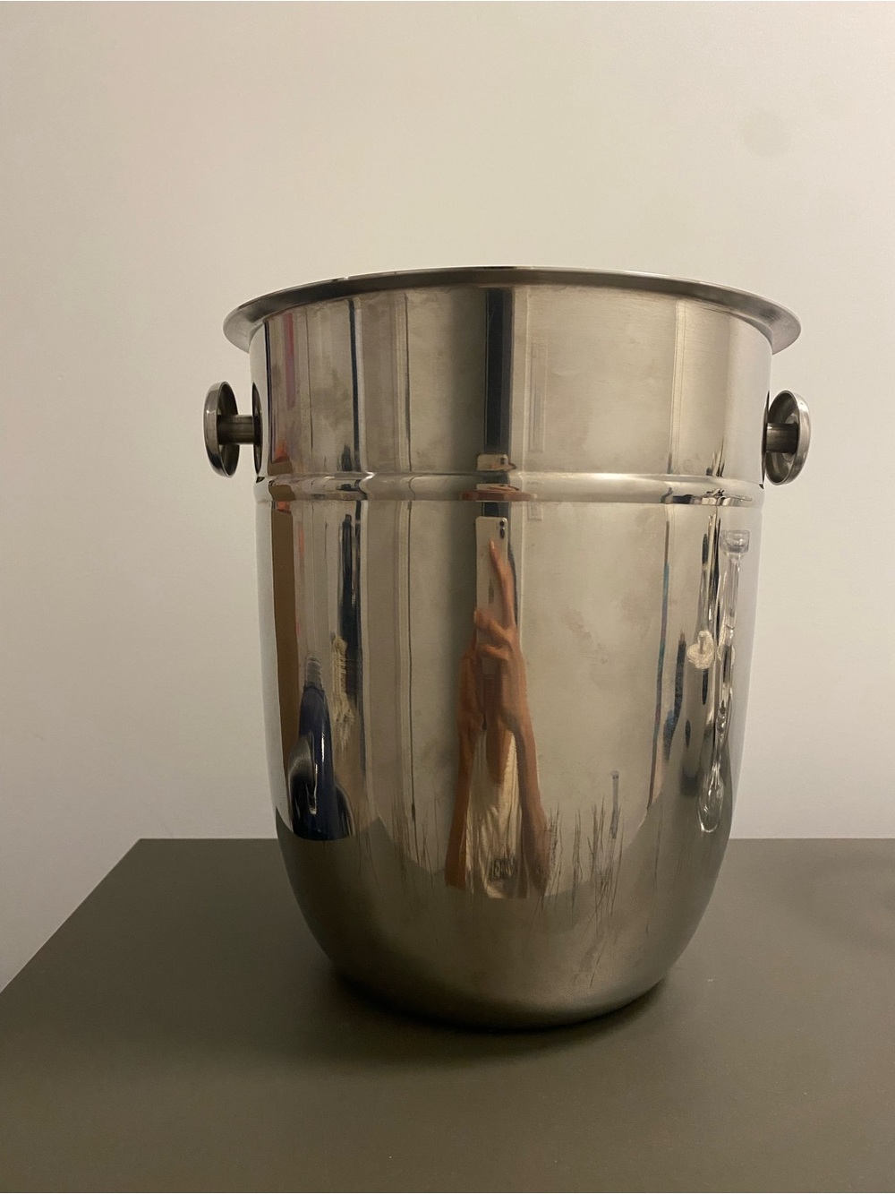 ✨ Vintage Large Stainless Steel Ice Bucket / Wine Chiller - Made in Korea ✨